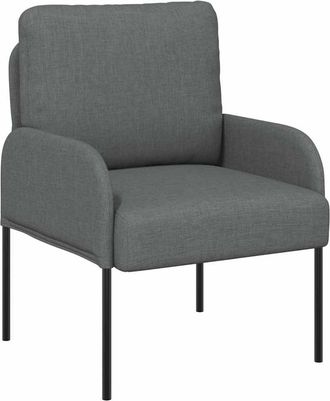 vidaXL Sof&aacute;s Con Coj&iacute;n 55cm Gris Oscuro Madera Contrachapada Vidaxl