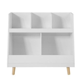 SoBuy Librer&iacute;a infantil para ni&ntilde;os mdf blanco