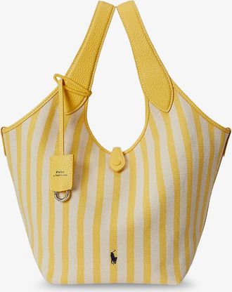 Ralph Lauren Borsa a mano in canvas con motivo a righe - POLO RALPH LAUREN - gender_Woman