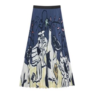 Munthe Midi Skirts, female, Blue, Size: L Midi Skirts