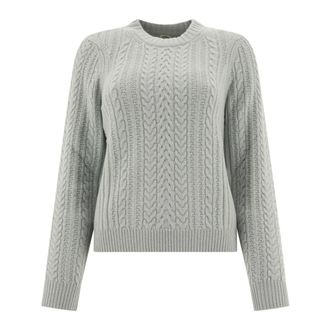 Ines De La Fressange Round-neck Knitwear, female, Blue, M, Marlon Jumper