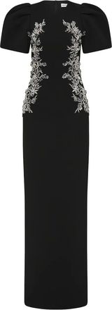 Rebecca Vallance Zephyr maxi-jurk met pofmouwen - Zwart