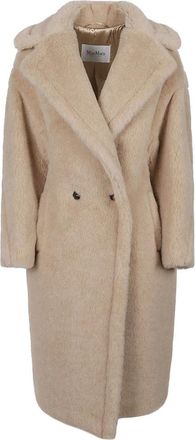 Max Mara Jassen, Dames, Beige, S, Tedgirl Jas