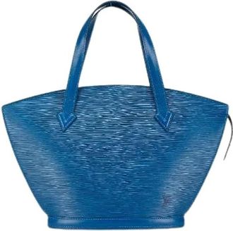 Louis Vuitton Pre-owned Handbags, female, Blue, Size: ONE SIZE Pre-owned Vintage Leather Tote