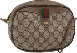 Gucci Pre-owned Cross Body Bags, female, Beige, Size: ONE SIZE Pre-owned Plastic Cross Body Bag
