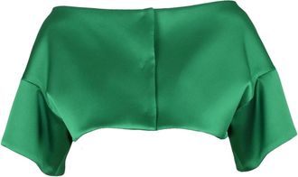 P.A.R.O.S.H. schouderbedekking - Dames - Blouses - Groen - S - Polyester - Overhemden
