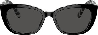 Dolce & Gabbana Cat-eye Zonnebril - unisex - Zonnebrillen - Zwart - 49 MM - Accessoires