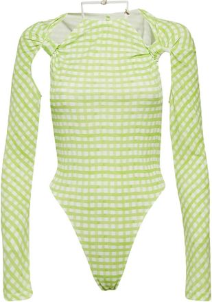 Jacquemus Body a quadri - Verde
