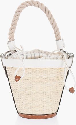 Maison Margiela MM11 Woven Rafia Bucket Bag with Drawstring Maison Margiela