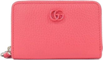 Gucci Coral Pink Leather Coin Purse/Coin Case (Pre-Owned)
