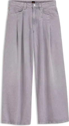BOSS Relaxed-fit jeans with wide leg