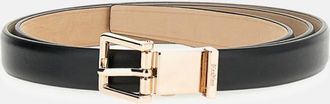 Max Mara Black Logo Buckle Belt
