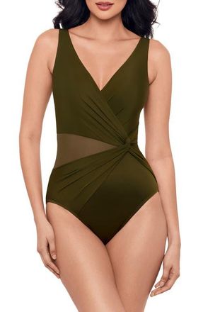 Miraclesuit Illusionists Circe One-Piece Swimsuit in Nori at Nordstrom, Size 12