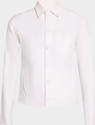L'agence Janelle Slim Coated Denim Jacket