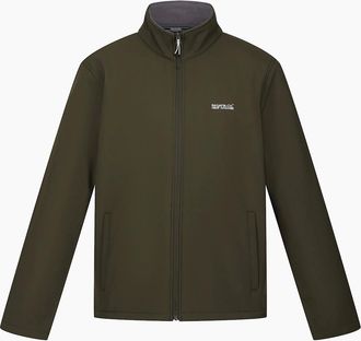 Regatta Mens Regatta Mens Cera V Wind Resistant Soft Shell Jacket - Green - Size: 38/Regular