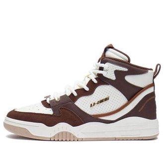 Li-Ning Moon White High White Brown AGCS249-3