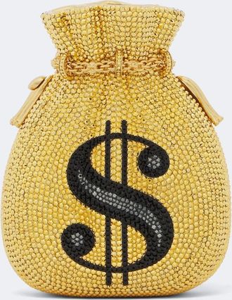 Judith Leiber Money Bag crystal-embellished clutch