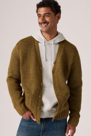 Levi's Mammoth Cardigan - Hombre - 2XL - Marr&oacute;n / Foxtrot Brown
