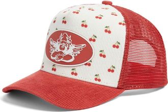 Boys Lie Know How To Pick Em Corduroy Trucker Hat in Red at Nordstrom