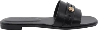 Tory Burch Black Romy Slide Sandals