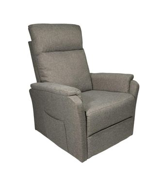 Home Heavenly Sill&oacute;n relax con motor el&eacute;ctrico de tela color beige 101 x 75 x 74 cm