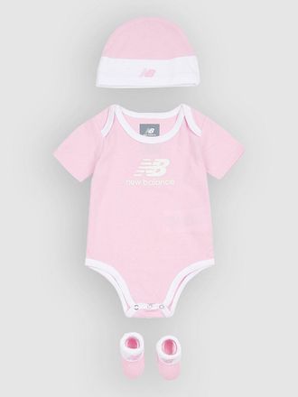 New Balance Stacked Infant Set Kids Beanie pink