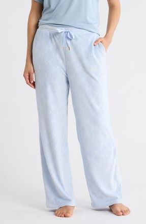 Jaclyn Embossed Bow Velour Pants in Pretty Bow Trel at Nordstrom Rack, Size X-Large