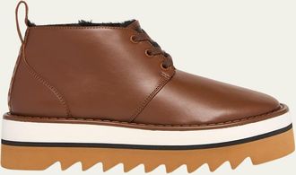 Stella McCartney Sneakelyse Vegan Lace-Up Platform Booties
