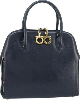 Ferragamo Pre-owned Handbags, female, Blue, Size: ONE SIZE Pre-owned Handbag