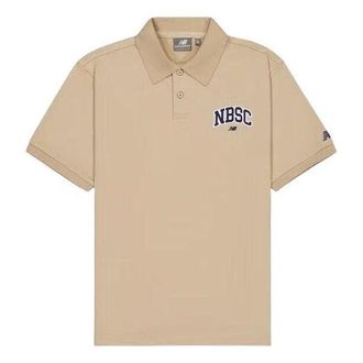 New Balance Small NBSC Polo Shirt Asia Sizing Tan NFE22011-DB