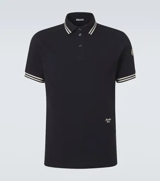 Moncler Cotton piqu&eacute; polo shirt