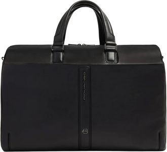 Piquadro Tassen, Heren, Zwart, ONE Size, Katoen, Victor Duffel Bag