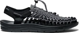 Keen Schoenen, Heren, Grijs, 42 1/2 EU, Polyester, Moderne Gevlochten Koordsandalen