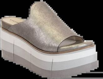 Naked Feet Womens Flow Sandal In Silver