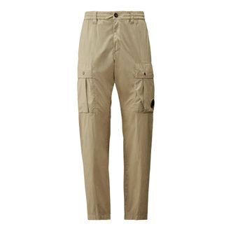 C.P. Company Slim-fit Trousers, male, Beige, Size: M 50 Fili Stretch Cargo Pants