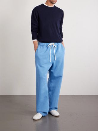 Les Tien Straight-Leg Garment-Dyed Cotton-Jersey Sweatpants