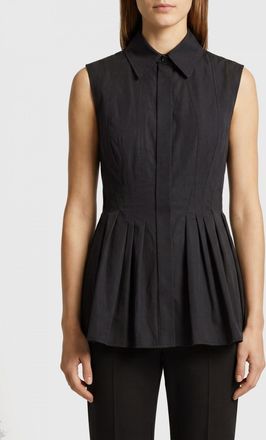 Sportmax Camicia smanicata in popeline di cotone