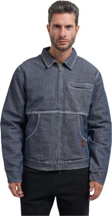 Guess Denim Jacket with Zip - Heren - Jassen - Blauw - Maat: XL Denim