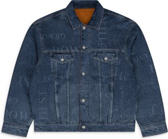 SUPREME Washed Blue x Martine Rose Reversible Trucker Jacket
