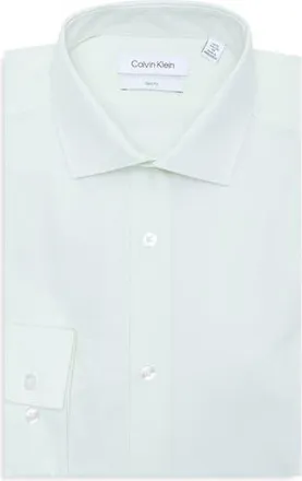 Calvin Klein Slim Fit Stretch Dress Shirt in Lime at Nordstrom Rack, Size 16.5 - 32/33