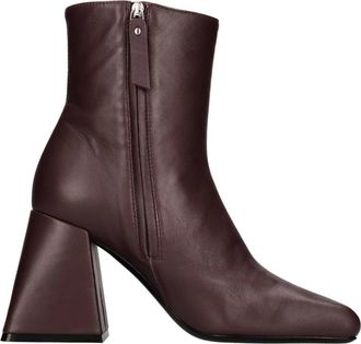 Vic Mati&eacute; Schoenen, Dames, Rood, 39 EU, Leer, Leren Enkellaars