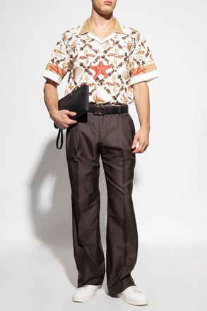 Dolce & Gabbana Shirt With A Seashell Motif, Mens, Multicolour