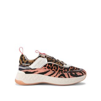 Kurt Geiger Womens Suede Kensington Sneaker Sneakers - Peach - Size UK 3