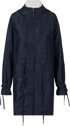 Iceberg Nylon Sports Short Jacket met Capuchon - Dames - Parka Jassen - Blauw - 2XS - Nylon - Jassen