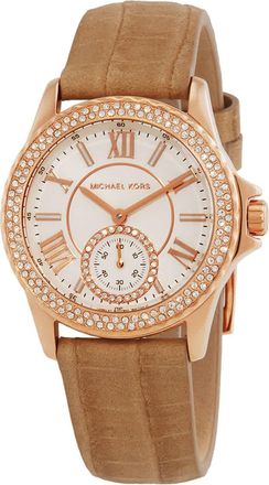 Michael Kors Mini Everest Quartz Crystal White Dial Ladies Watch MK4719