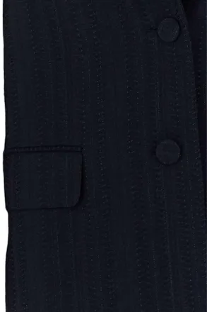 Dries Van Noten Wool-Blend Oversized Blazer - Navy