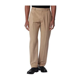 Santaniello Straight Trousers, male, Beige, Size: 2XL Arechi Trousers