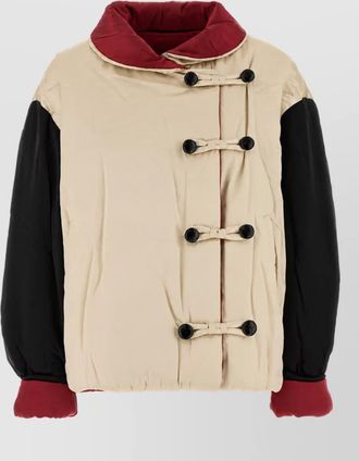 Isabel Marant silk reversible quilted oversized puffer jacket