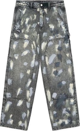Rta Santiago Straight Leg Carpenter Jeans in Stone Haze Paint at Nordstrom, Size 38