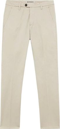 Roy Rogers Broeken, Heren, Beige, W32, Katoen, Ivoor Chino Broek Slim Fit